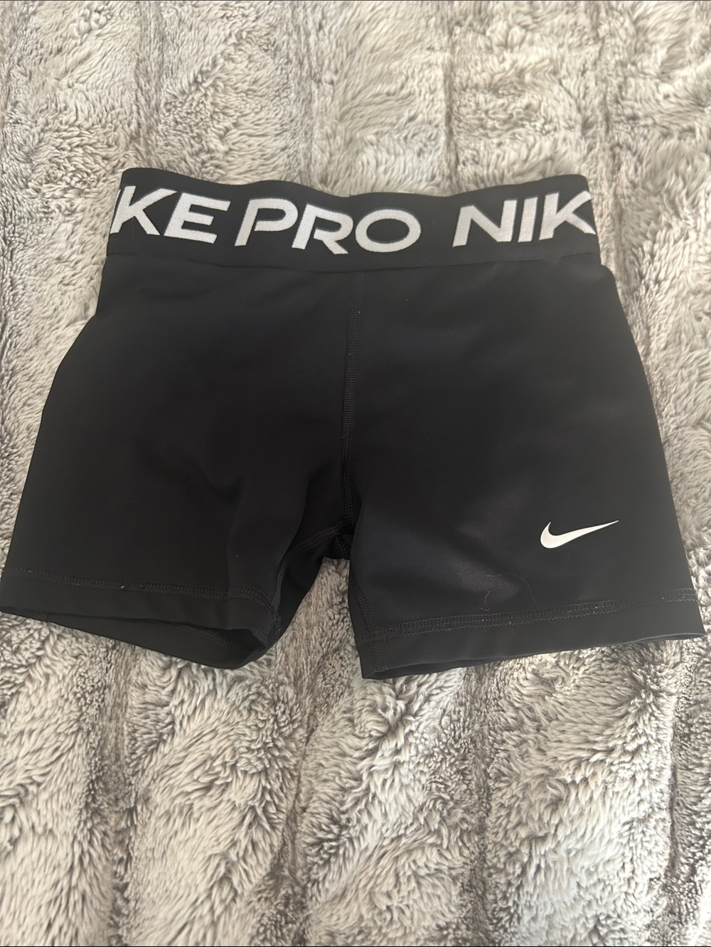 Nike Pro Dri-FIT Compression Black Athletic Shorts - Youth Medium
